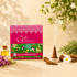 Gulessence Eucalyptus dhoop cones box with ceramic stand, 40 cones pack