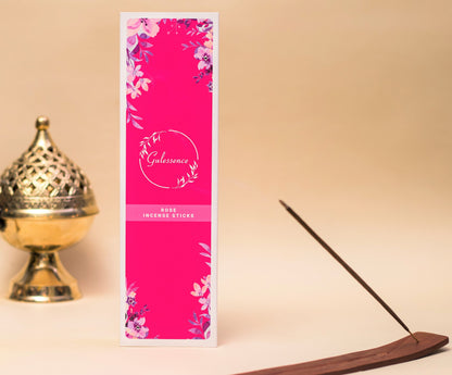 Sandal,Rose ,NIrvana -Incense Sticks &amp; Jasmine Cones |Pack of 4 |Gulessence