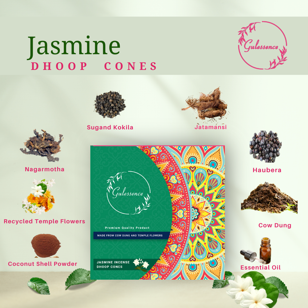 Ingredients of Jasmine Dhoop Cones