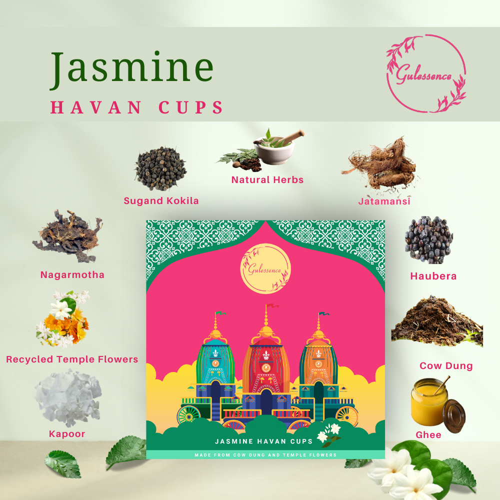 Ingredients of Jasmine Havan Cups