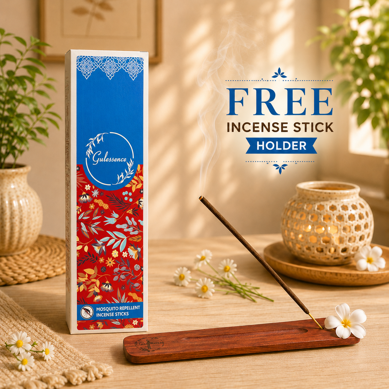 Mosquito Repellent Incense Sticks | Natural &amp; DEET-Free | Gulessence