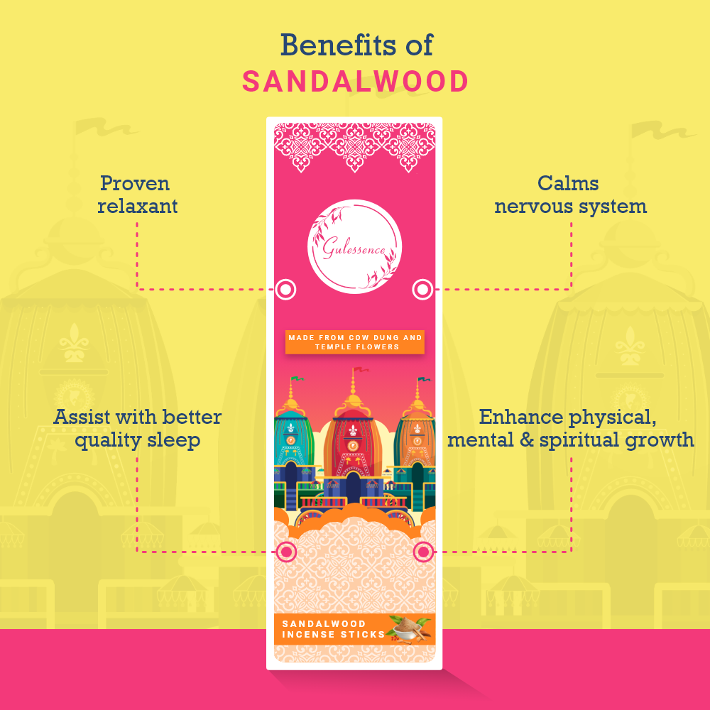 Loban &amp; Sandalwood Incense sticks Petrichor - Made from Cowdung &amp; Temple Flowers | Combo Boxes | Gulessence - Gulessence