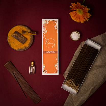 Sandalwood Incense stick & Oudh Dhoop sticks Petrichor - Made from Temple Flowers | Combo Boxes | Gulessence - Gulessence