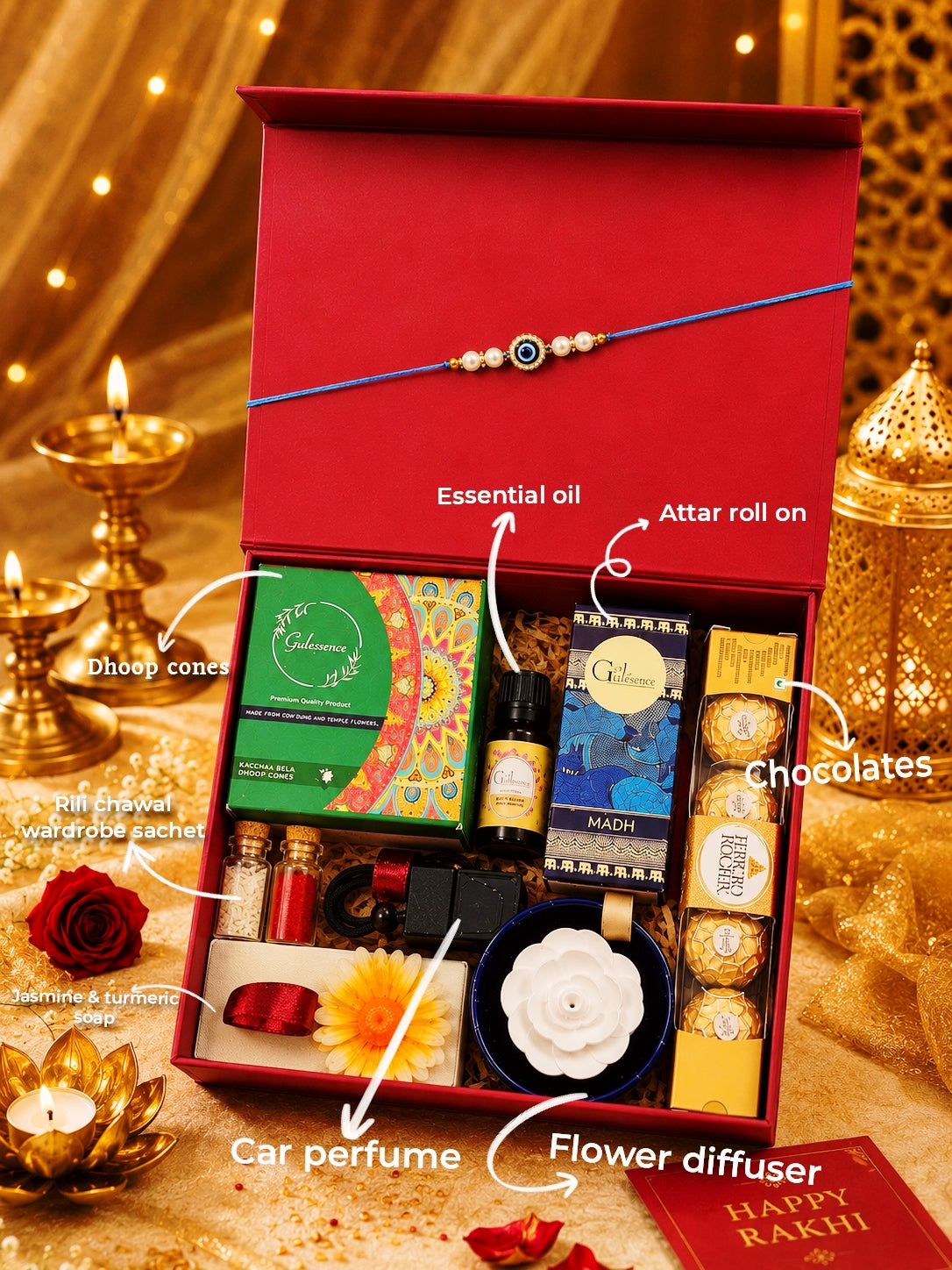 Premium Rakhi Gift Box for Brother |Gulessence