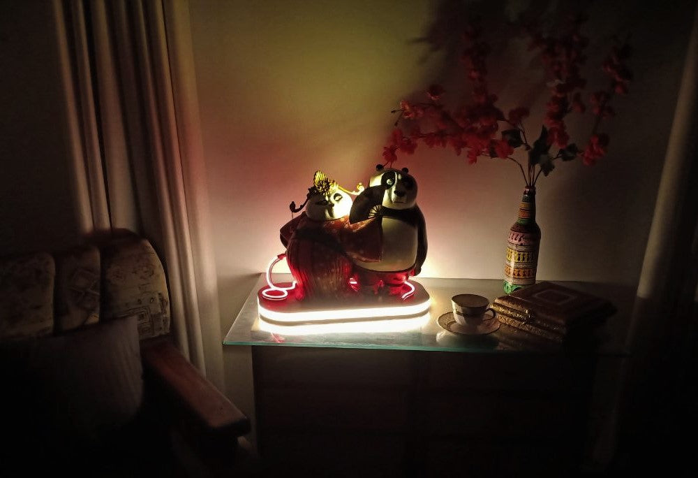 Po and Mei Mei's Radiant Duet Lamp | Rasa Asthetic | Gulessence - Gulessence