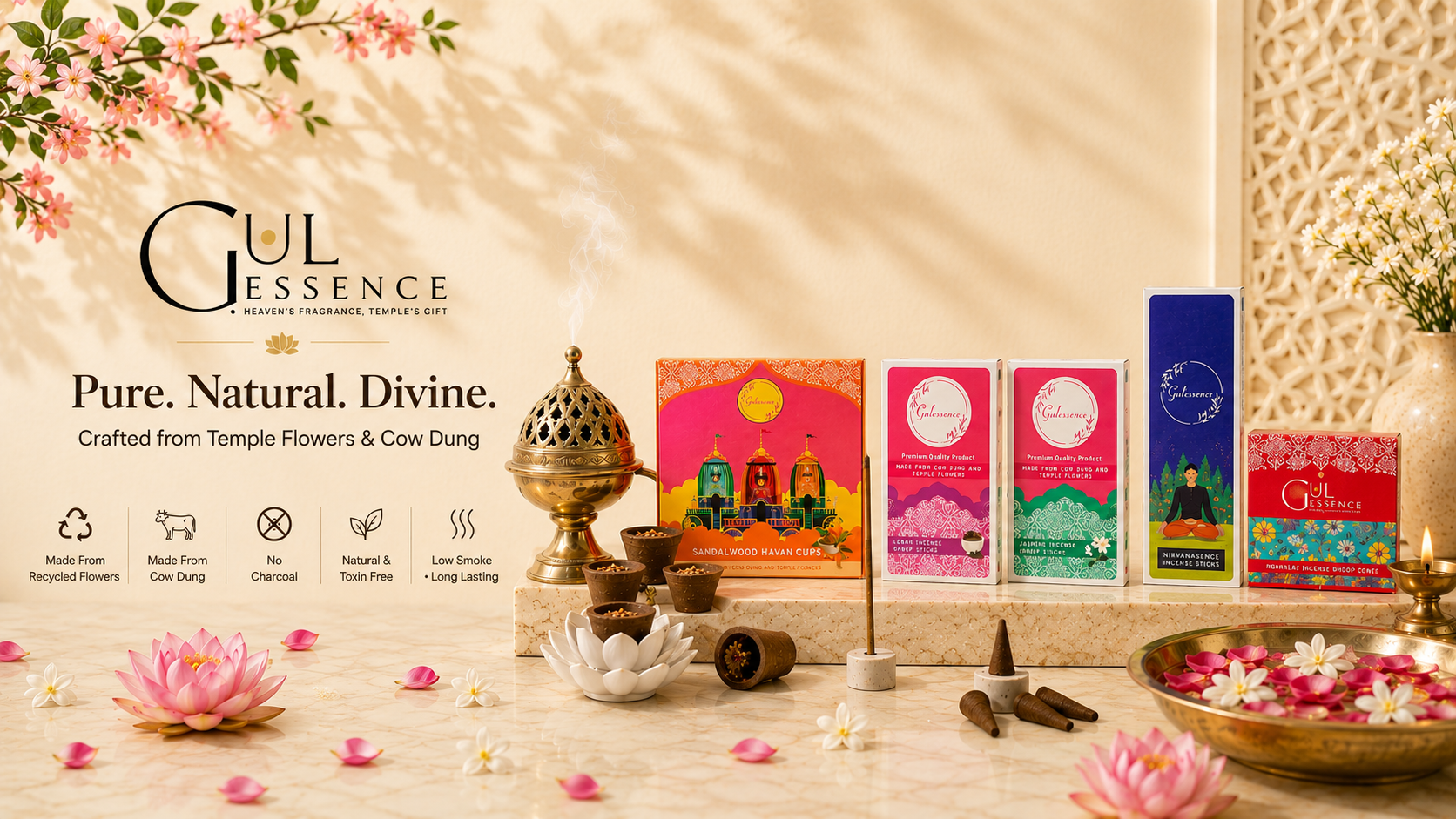 Organic Agarbatti · Dhoop · Havan Cups · Attar · Essential Oils — Women-Led, Jaipur-Made