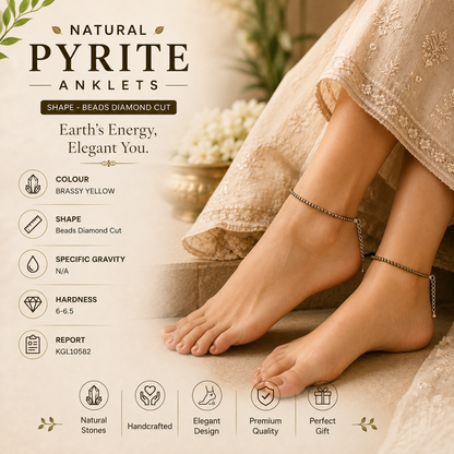 Pyrite Anklet