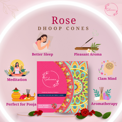 Uses of Rose Dhoop Cones 