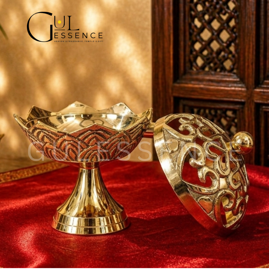 Brass Dhooni Design 1 | Dhooni | Gulessence - Gulessence